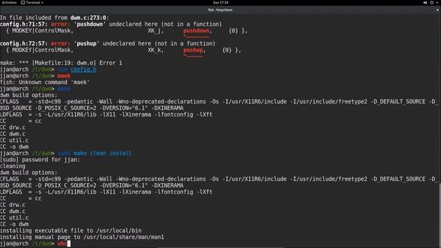 Arch Linux Install Extras 1 - Patching, Compiling DWM(Dynamic Window Manager) & ST(Simple Terminal) смотреть онлайн