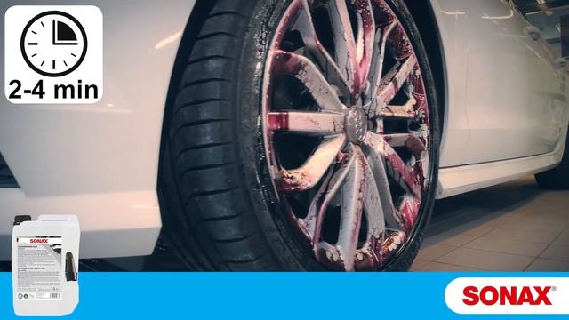 Видео инструкция. Очиститель дисков Sonax 230500  Profiline Wheel cleaner acid-free