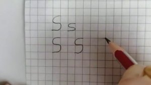 Handwriting for kids - English letter Ss. Учимся писать английскую букву Ss.