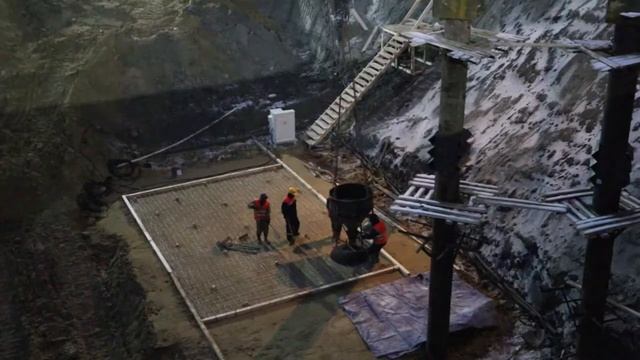 Старт заливки бетона под фундамент 2 очереди смотреть онлайн