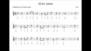 Al lez vamm - Tablature Harmonica