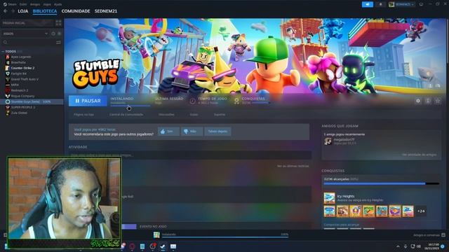 COMO INSTALAR BETA STUMBLE GUYS NA STEAM | - SEDNEM21- смотреть онлайн