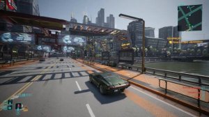 Отличие нативного разрешения 1080р от 4К на примере игры Киберпанк2077.