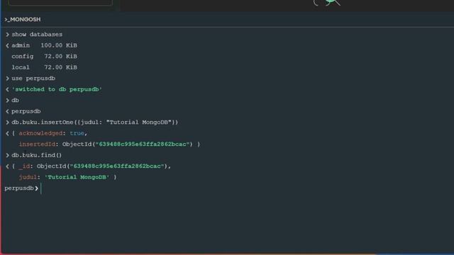 MONGODB TUTORIAL #05 INSERT ONE