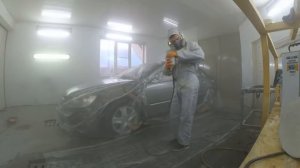 Покраска в полняк) тестим лак PPG D800 с 841 отвердосом)