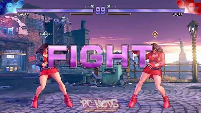 Street Fighter V PC AE mods - Laura as Blaze Fielding (Streets of Rage 4)  by SleepingMaster