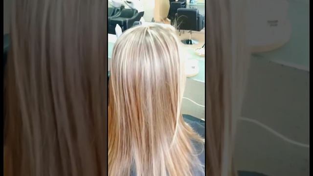 ? Мелирование с розовым оттенком на красителе EUGENE PERMA + стрижка смотреть онлайн