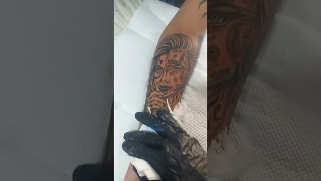 catrina dollar tattoo