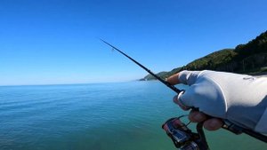 ROCKFISHING утром и вечером. Чёрное море. Рыбалка в Сочи. Светлый и тёмный горбыль.