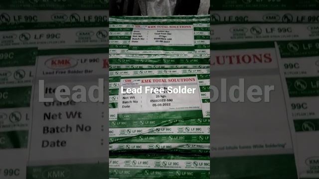 Lead Free Solder bar 99c