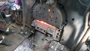 Путешествие в кабине паровоза 1954 года.