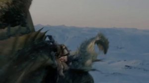 Джон Сноу и Дейнерис Таргариен первый полет на драконах Игра престолов 8 сезон 1080p