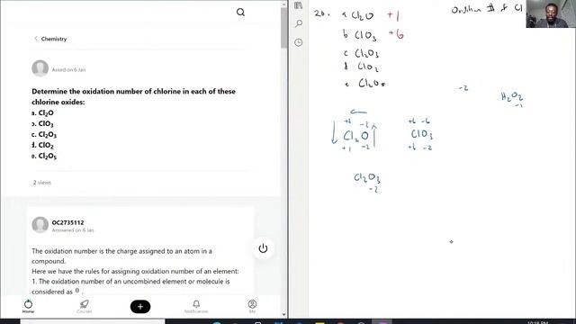 Determine the oxidation number of chlorine in each of these chlorine oxides Cl2O ClO3 Cl2O3 ClO2 Cl смотреть онлайн