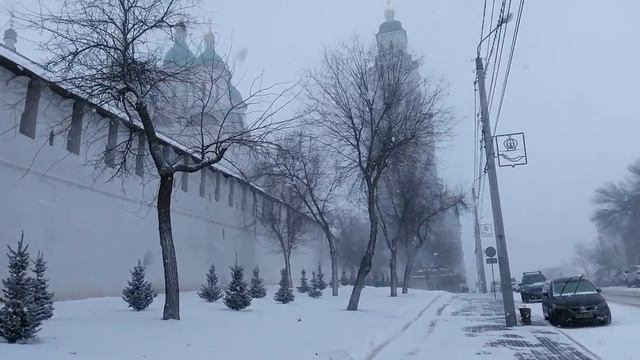 Снегопад в Астрахани 9 декабря 2016 смотреть онлайн
