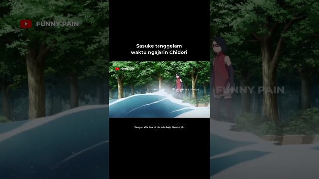 Sasuke ga bisa berenang tangannya 1 doang