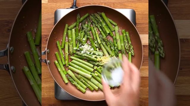 "Жареные креветки со спаржей" смотреть онлайн