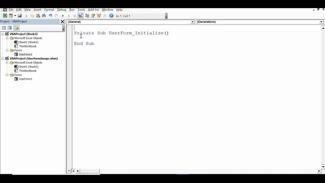 Insert Picture in Userform using Image Control - Userform with Image in Excel VBA
