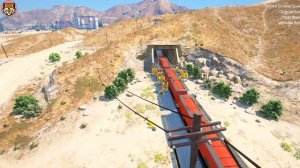 Сможет ли Кукла гигант Squid Game остановит паровозик Томас ехе в ГТА5.Игра в кальмара против Томас