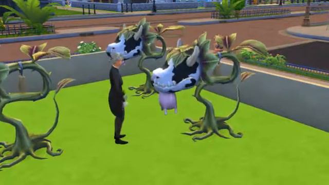 Жвачное растение жрёт человека sims4 смотреть онлайн
