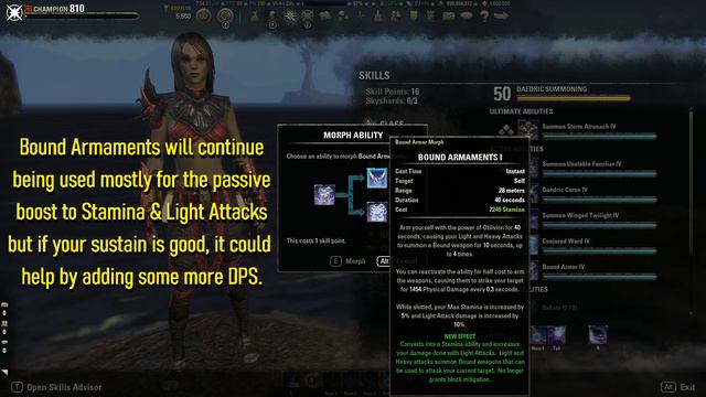 New Bound Armaments Sorcerer Class Skill - ESO Dragonhold Changes смотреть онлайн