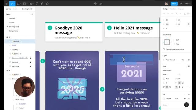 Make Your Own Animated Digital New Years Card with Figma смотреть онлайн