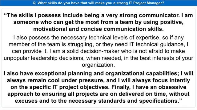 IT Project Manager Interview Questions & Answers (How To PASS Your IT Project Management Interview!