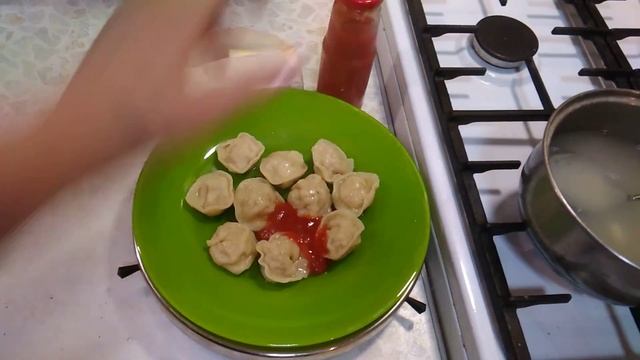 Варим пельмешки из пшеничной муки