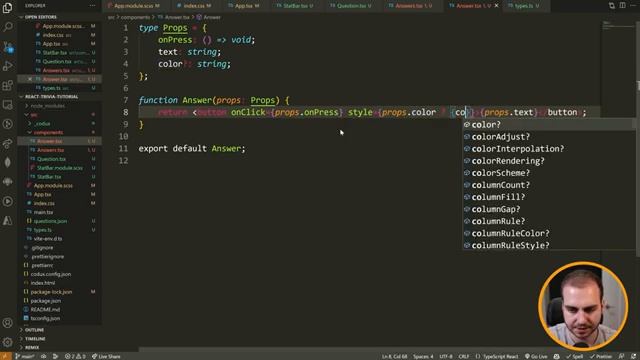 Beginner React Tutorial | Building a React Trivia Game смотреть онлайн