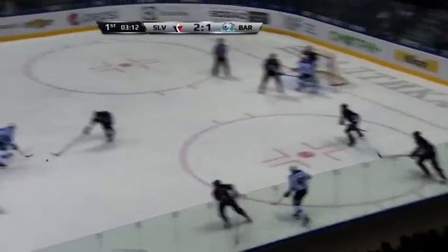 Barys @ Slovan 12/10/2014 Highlights / Слован - Барыс 3:2