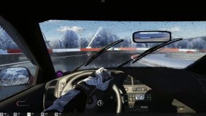 Assetto Corsa - Mitsubishi Galant Legnum 1998 - Câmera interna - SPA - Wet - Rain Great Race - HD 4