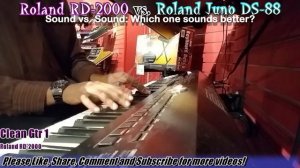 Roland RD-2000 vs Roland JUNO DS-88: Sound vs Sound COMPARISON!