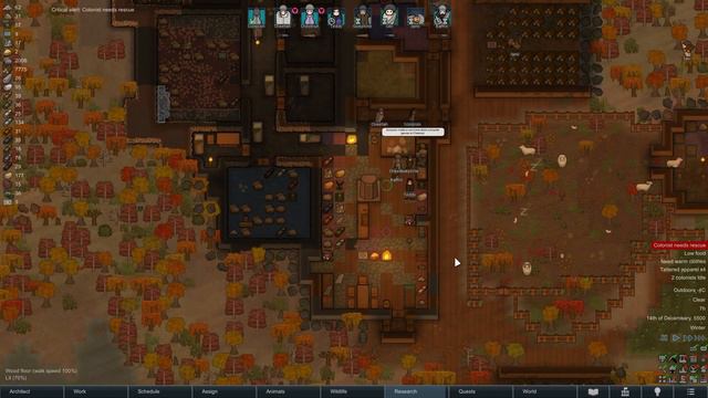 Rimworld Timelapse 500% Speed | Naked Brutality Tribe Trio Ep 6 | The Refugees