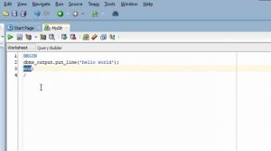 PLSQL Tutorial#02 Hello word Program in PLSQL