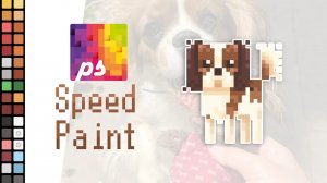 Pixel Art. Dog Sheltie