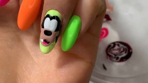 Disney на ногтях | Персонажи Дисней дизайн ногтей | Как научиться рисовать | Гуфи