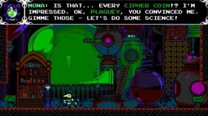 Spoilers Missable Mona Scenes Shovel Knight: Plague of Shadows.