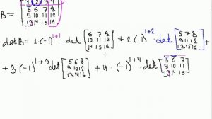 Определитель матрицы 4х4