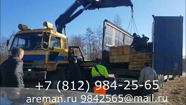 Разгрузка манипулятором