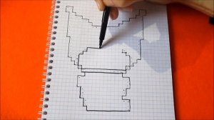 Куроми из Аниме-сериала Май мелоди - как рисовать по клеточкам Пиксель Арт