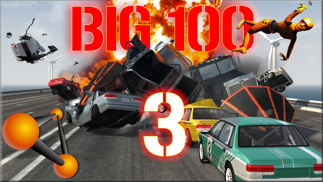 ТОП 100 Аварий в BeamNG.drive #3