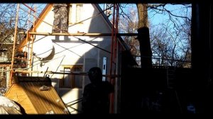 Процесс: Обшивка бани снаружи, имитацией бруса (Рабочие будни) тайм-лапс