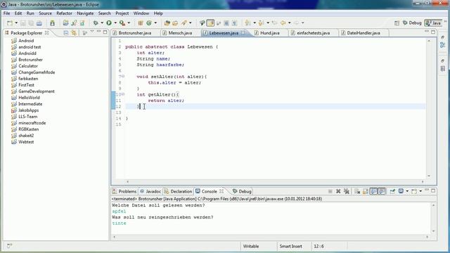 Java Tutorial 48 - abstract mit Methoden смотреть онлайн