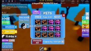 GETTING MAX RANK AND A FULL TEAM OF Z-MASTER PETS IN NINJA LEGENDS UPDATE! (Roblox)