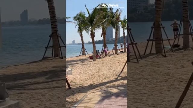 Таиланд. Паттайя. Пляж Baan Amphur в Паттайе. Погода, море и пляж в Таиланде. Таиланд декабрь 2023