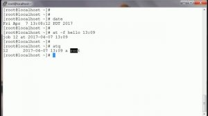 Linux - at command basics | How to schedule a job using "at" command