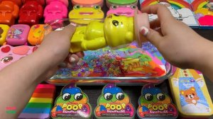 EYE SHADOW AND GLITTER AND CLAY Mixing Random Things Into GLOSSY Slime 5366.mp4