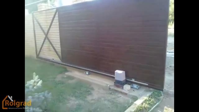 Установили Откатные ворота из сэндвич панелей с автоматикой DoorHan смотреть онлайн