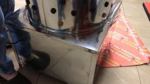 Видеообзор перосъемной (перощипальной) машины из нержавеющей стали с эл.двигателем 2,2 кВт NT 600-A