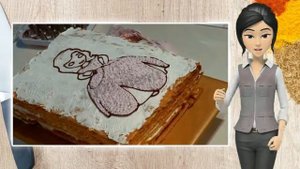Торт Принцесса София шоколадный бисквит