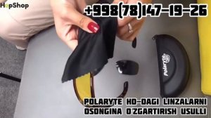 Как менять линзы в очках Polaryte HD/Polaryte HD Ko'zoynakdagi linzalarni qanday o'zgartirish mumki